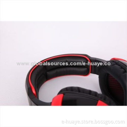 Vibrating PC Gaming Headset with 7.1 Surround Sound and Detachable Microphone with CE & RoHS Marks